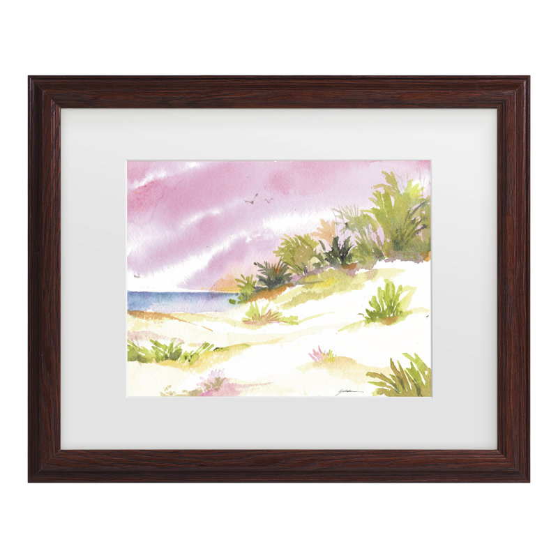 Sheila Magenta Skies Matted Framed Art, 13.75" H x 16.75" W