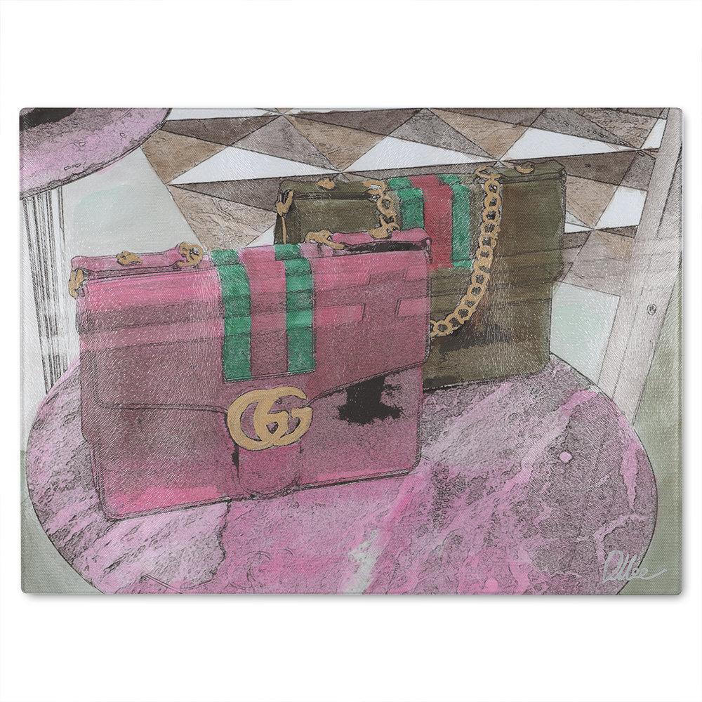 Bag Selection Glass Chopping Board