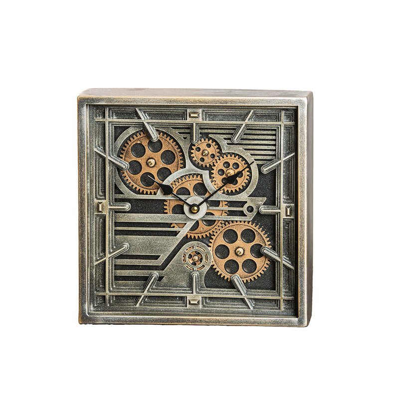 Analogue Metal Mechanical Tabletop Clock