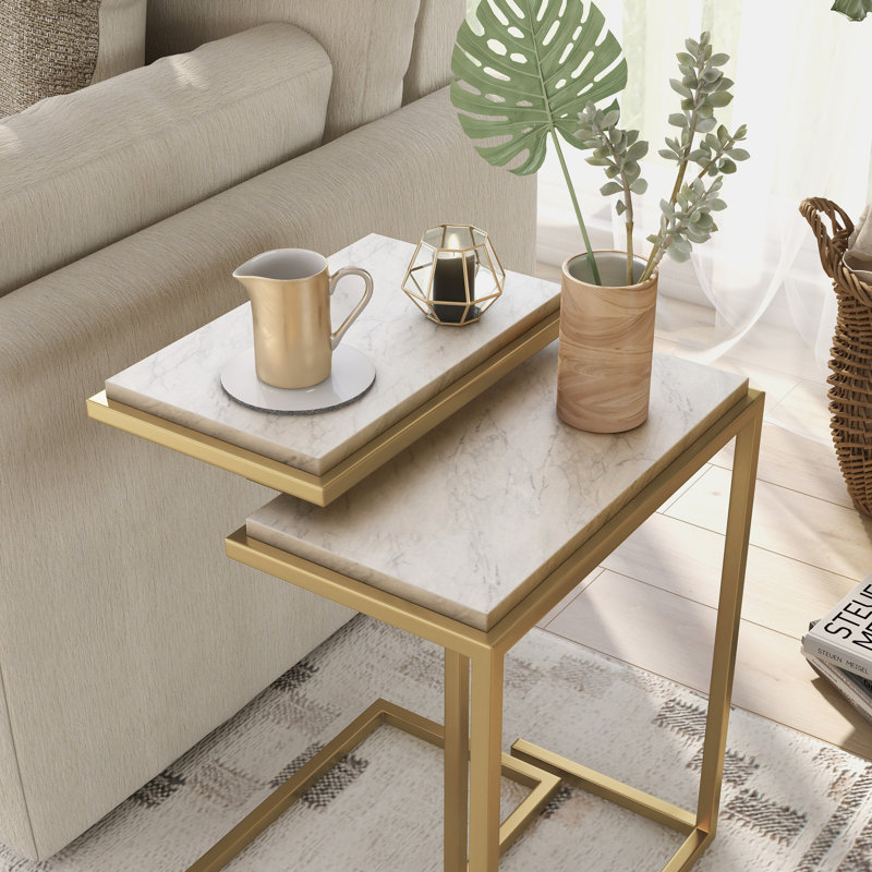Kirstie Nesting Tables, White