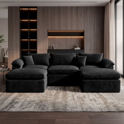 Boneless 105" Cloud Modular Sectional Sofa 