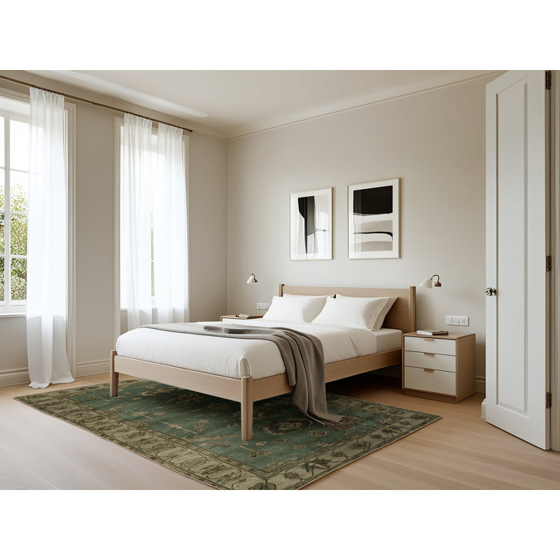 Tapis brun lavable à la machine, Rectangle 5 pi x 7 pi