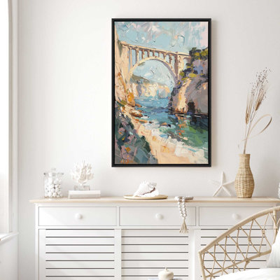 «Bridging Hues On Canvas» par Azure Artisanal Studio, reproduction