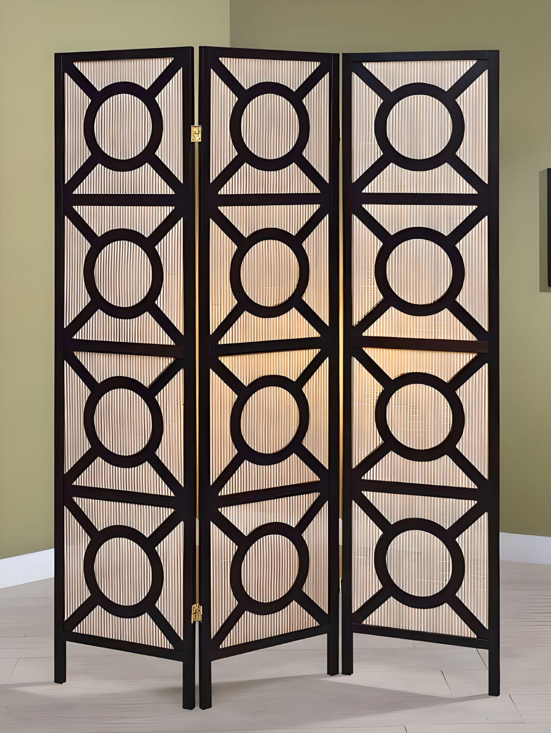 Wildon Home® 52'' W x 70.25'' H 3 Panel Folding Room Divider