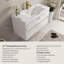 Meuble-lavabo mural 42 po avec lavabo, armoire de rangement flottante avec comptoir en résine de pierre et tiroirs à fermeture en douceur entièrement assemblés-1627649364
