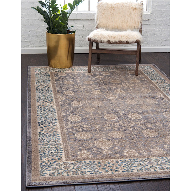 Linz Floral Indoor Rug, Rectangle 8' x 11'