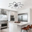 Deira 90cm 7 - Blade Reversible Dimmable LED Ceiling Fan With Remote Control And APP-861618318