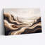 «Wavy Layered Hills in Earth Tones and sépia Sky», art mural sur toile-536694914