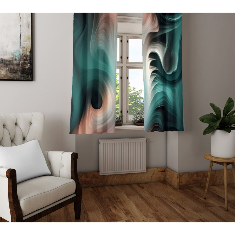 Rideau en polyester Birga, L 20 po x L 82 po
