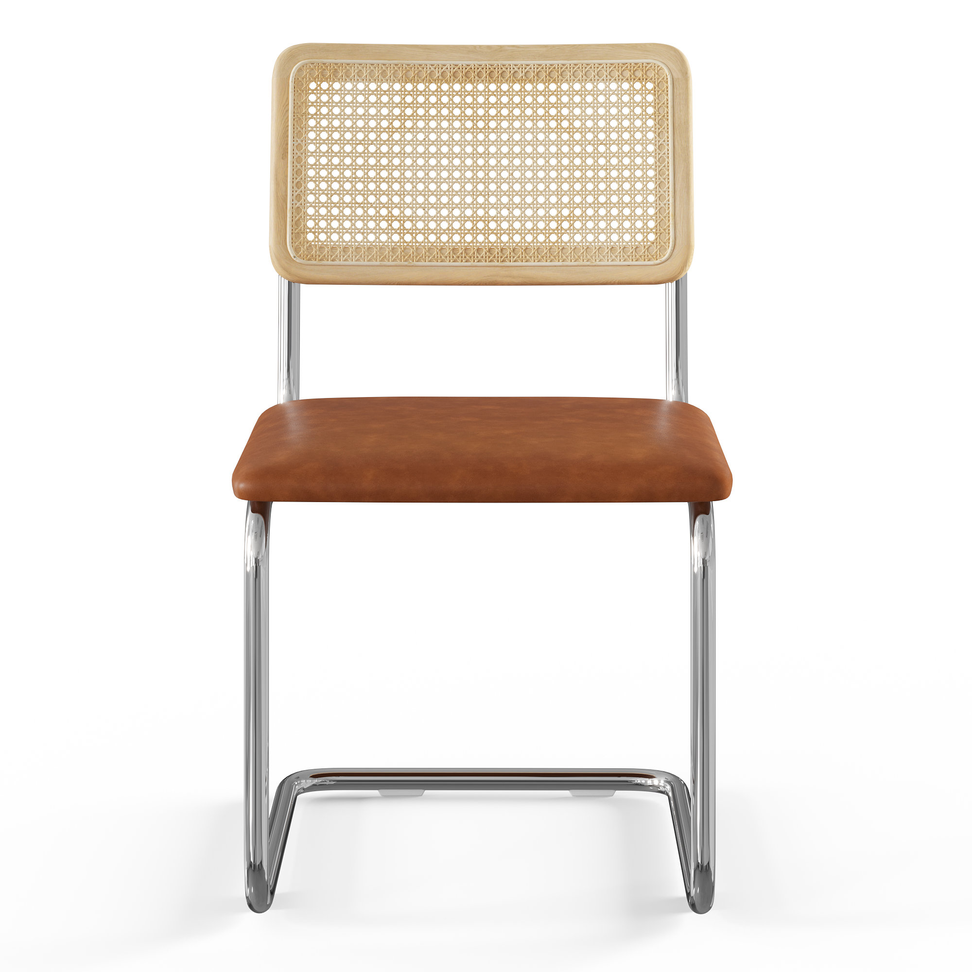 Walsh Vegan Leather Dining Chair, Saddle Tan Vegan Leather
