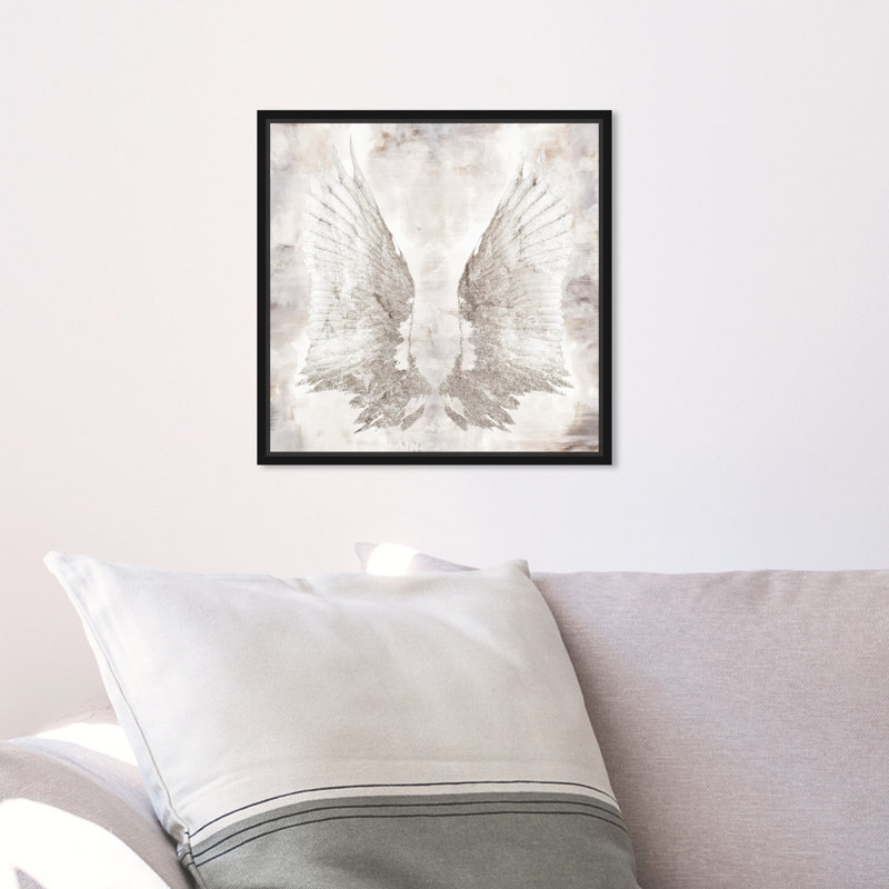 «My Wings Chie» par Oliver Gal - reproduction d'art sur toile, H 24 po x l 24 po, Noir