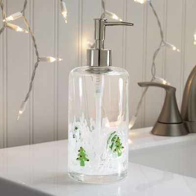 Avanti Decorated Trees Glass Lotion Dispenser