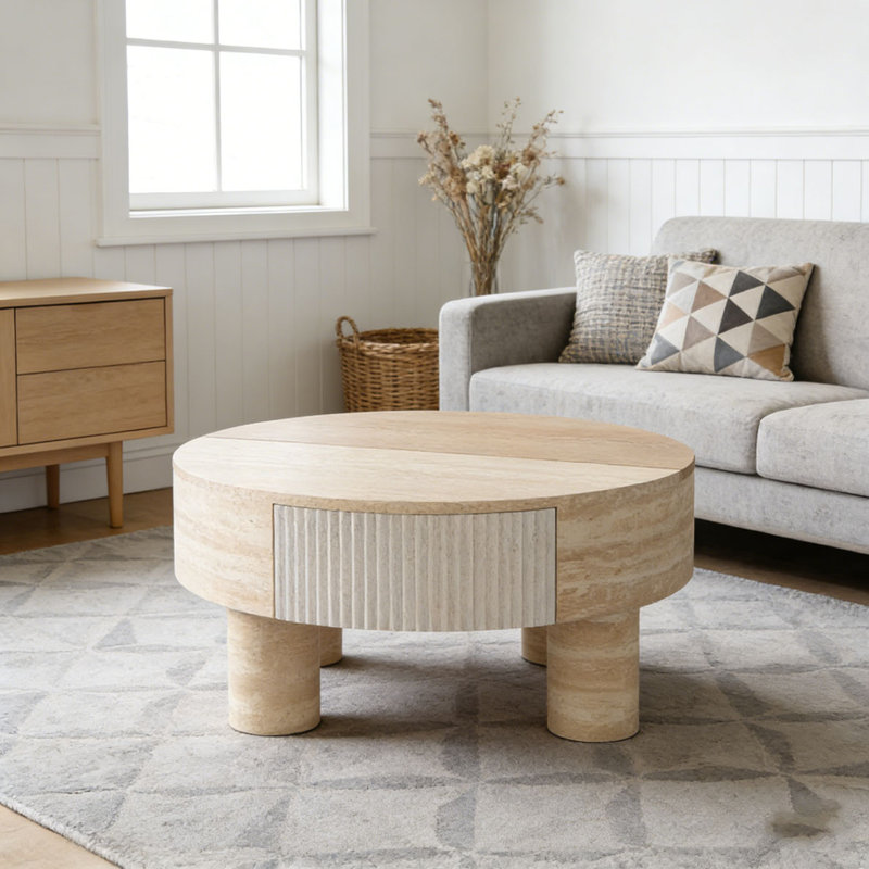 Table basse à plateau relevable