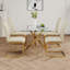 Table en verre de style moderne