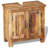 vidaXL Bathroom Vanity Cabinet with Antique-Style Mirror, Cabinet with 2 Shelves, Unique Wood Grain, Sturdy Construction, 23.6" Width, Solid Mango Wood-223979727