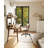 Nut-brown + Black Rectangular Solid Wood + Iron desk-567288814