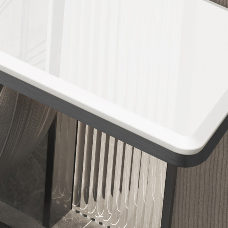 Console minimaliste moderne de style italien, H 33,5 po x l 63 po x P 13,8 po , Gris