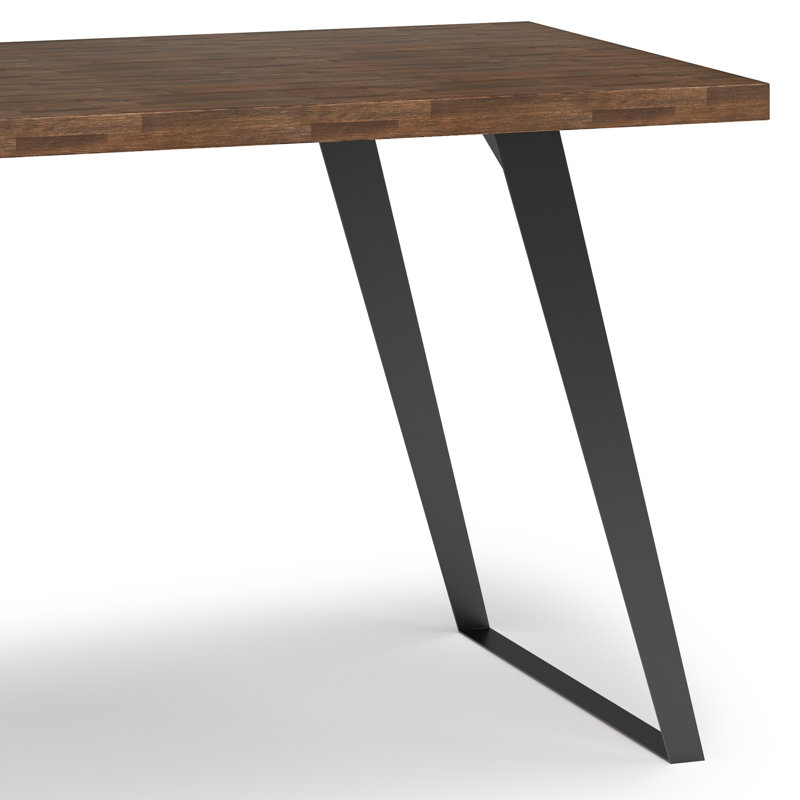 Lowry Rustic Natural Aged Brown Acacia Wood Desk