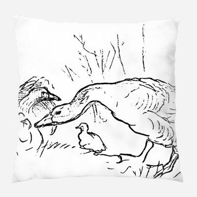 Housse de coussin d'extérieur carré Mceachern Engraving