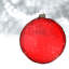 5" Glass Clear Stripe Ball Ornament-1061551486