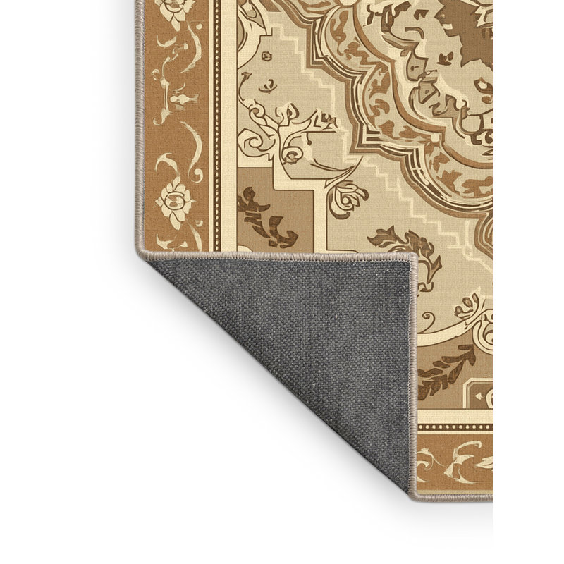 Tapis oriental doux et moelleux à motif oriental Cozine, 7x9