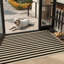 Tapis d'extérieur noir lavable pour l'extérieur