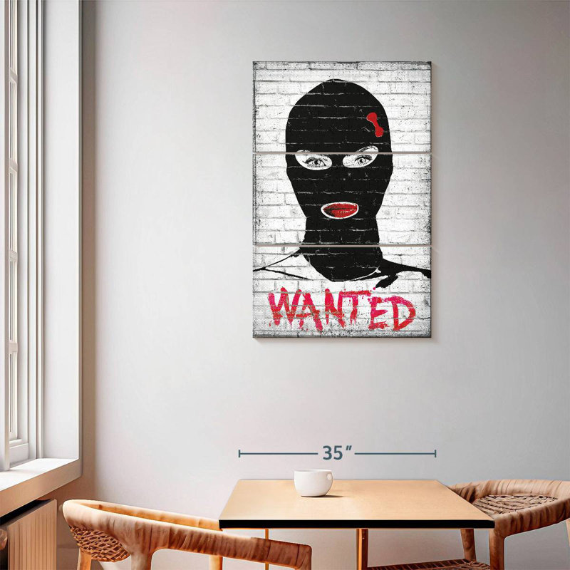 Wanted Chic Robber, 57" H x 36" W