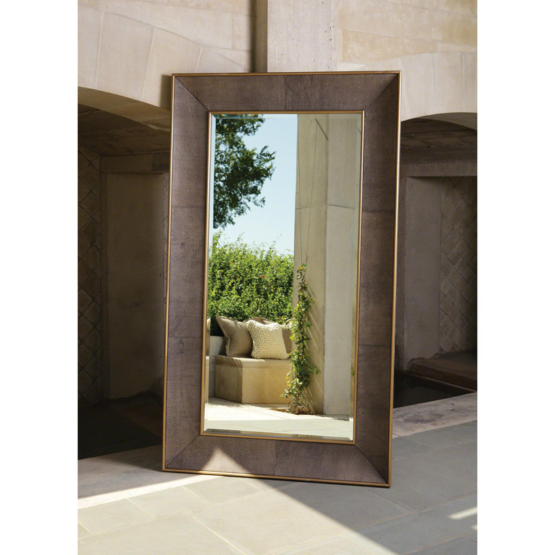 Churchill Floor Mirror, Brown
