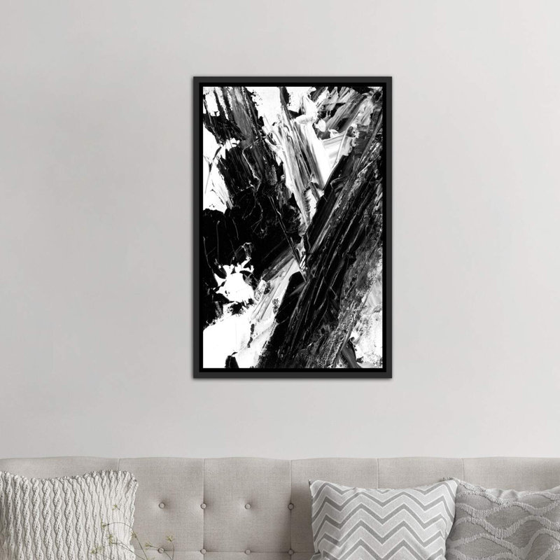 « sporadique ii » par éthan harper-impression, Toile avec cadre noir, H 48 po x l 32 po x P 1,5 po