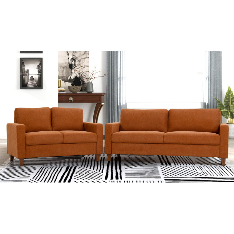 Ensemble de salon 2 pièces Kar impos, Polyester orange