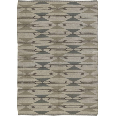 Vintage One-of-a-Kind Rectangle 4'4" X 6'8" Flatweave Area Rug