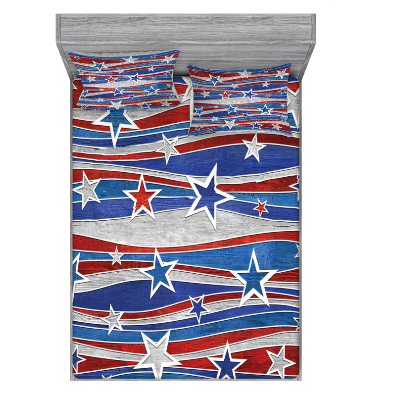 Microfiber Sheet Set, Queen Sheet Set with Fitted Sheet