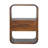 22" Brown Solid Wood One Drawer Nightstand