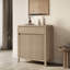 Armoire buffet moderne à cannelures élégantes 29,1 po avec 1 tiroir et 2 tablettes réglables-846006204-851878322