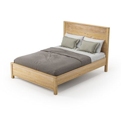 Lit plateforme standard Baja - Grand lit - Finition bois de grange