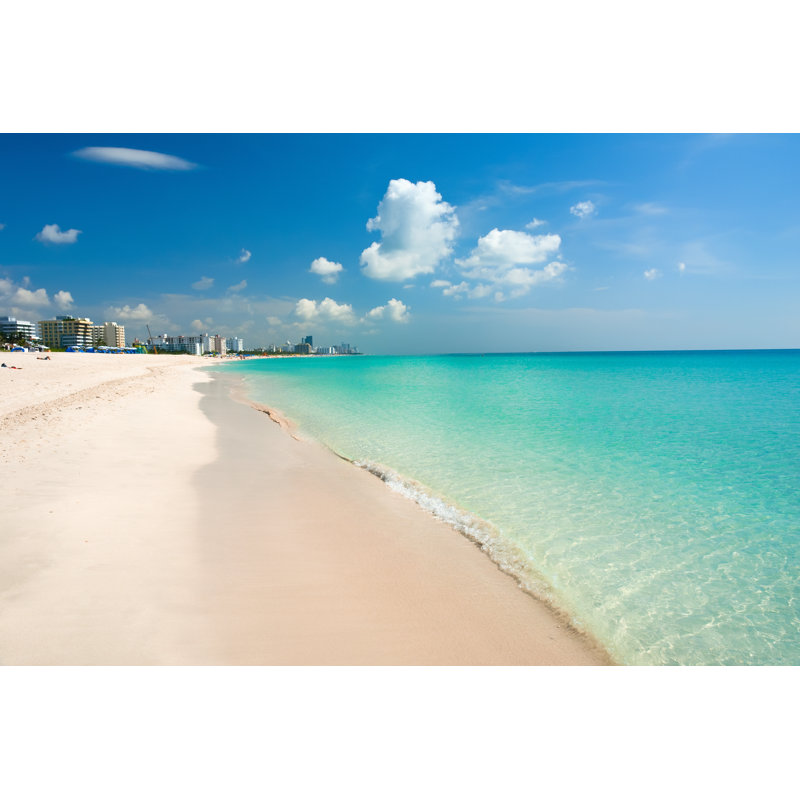 South Beach, Miami - Wrapped Canvas Print, 30cm H x 46cm W x 3.8cm D