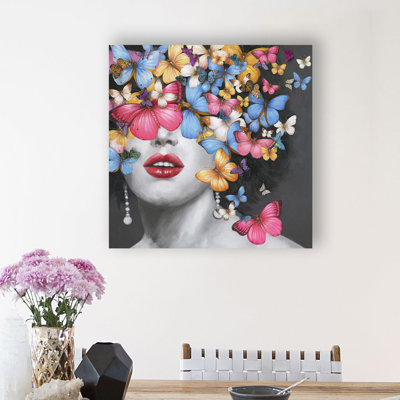 Butterflies 2 - Wrapped Canvas Painting