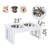 PawHut Modern Decorative Raised Dog Bowls, Wooden Heavy Duty Pet Food and Water Bowl, Elevated Feeding Station, Black-36071666