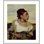 Jeune orphelin au cimetière par Eugène Delacroix, impression giclée encadrée
