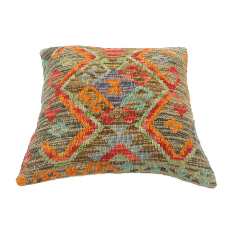 Coussin rustique tissé à la main Kilim