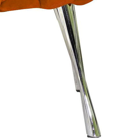 Solid + Manufactured Wood Accent Stool, Orange