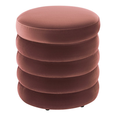 Neroli Upholstered Round Storage Ottoman