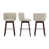 Gray Faux Leather Seat/Dark Brown Frame selected