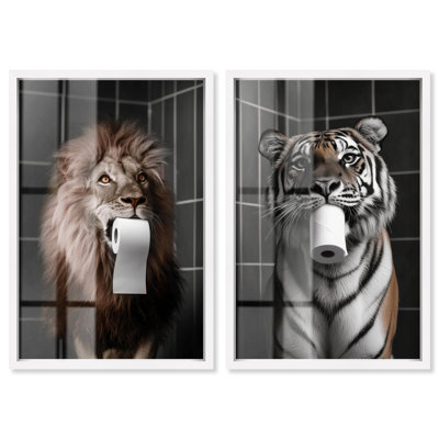«Mute Animal», ensemble de papier hygiénique par Art Remedy