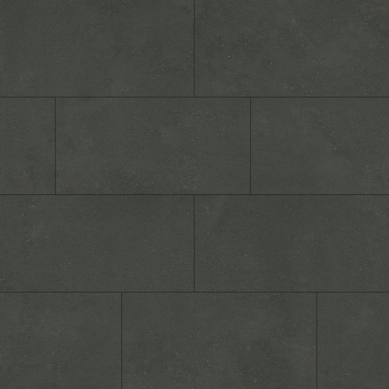 Brevona Noctis 12 in. x 24 in. Matte Porcelain Concrete Look Floor and Wall Tile, Noctis