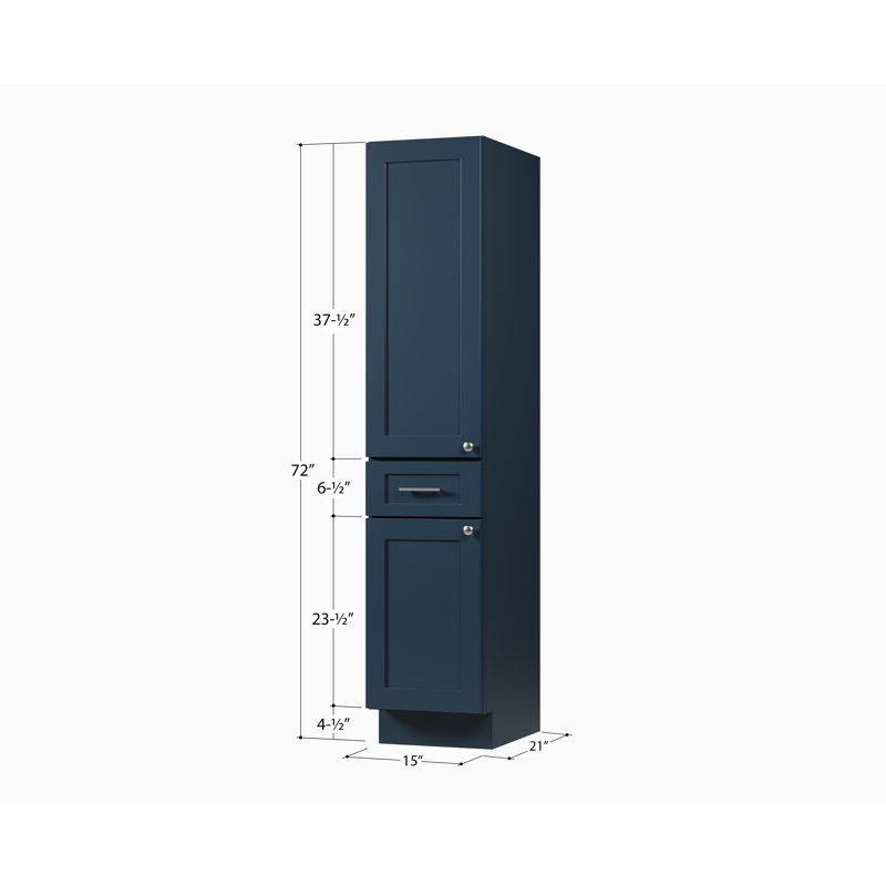 Armoire de salle de bain Disar, Bleu