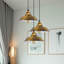 3 - Light Satin Nickel Cone Pendant-2057021088