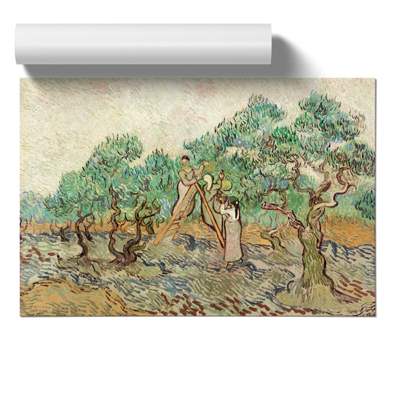 The Olive Orchard by Vincent Van Gogh - No Frame Painting, 21cm H x 30cm W x 0.1cm D