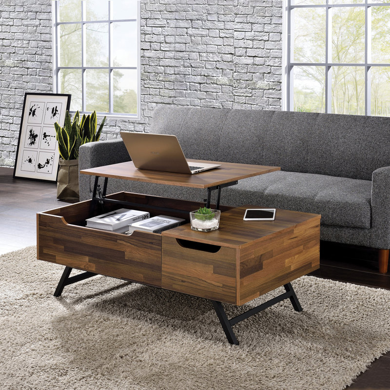 Table basse à plateau relevable