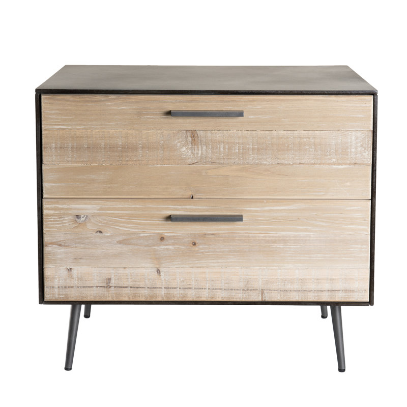 Bo Solid Wood 56cm W 2 - Drawer Chest of Drawers